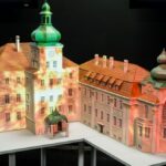 Mapping 3D, prezentowany jest na trójwymiarowej makiecie iłowskiego pałacu